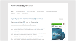 Desktop Screenshot of desinstallation-spywarevirus.com