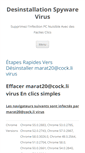 Mobile Screenshot of desinstallation-spywarevirus.com