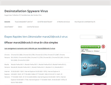Tablet Screenshot of desinstallation-spywarevirus.com